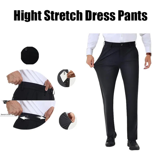 Alimens&Gentle Men's Stretch Dress Pants