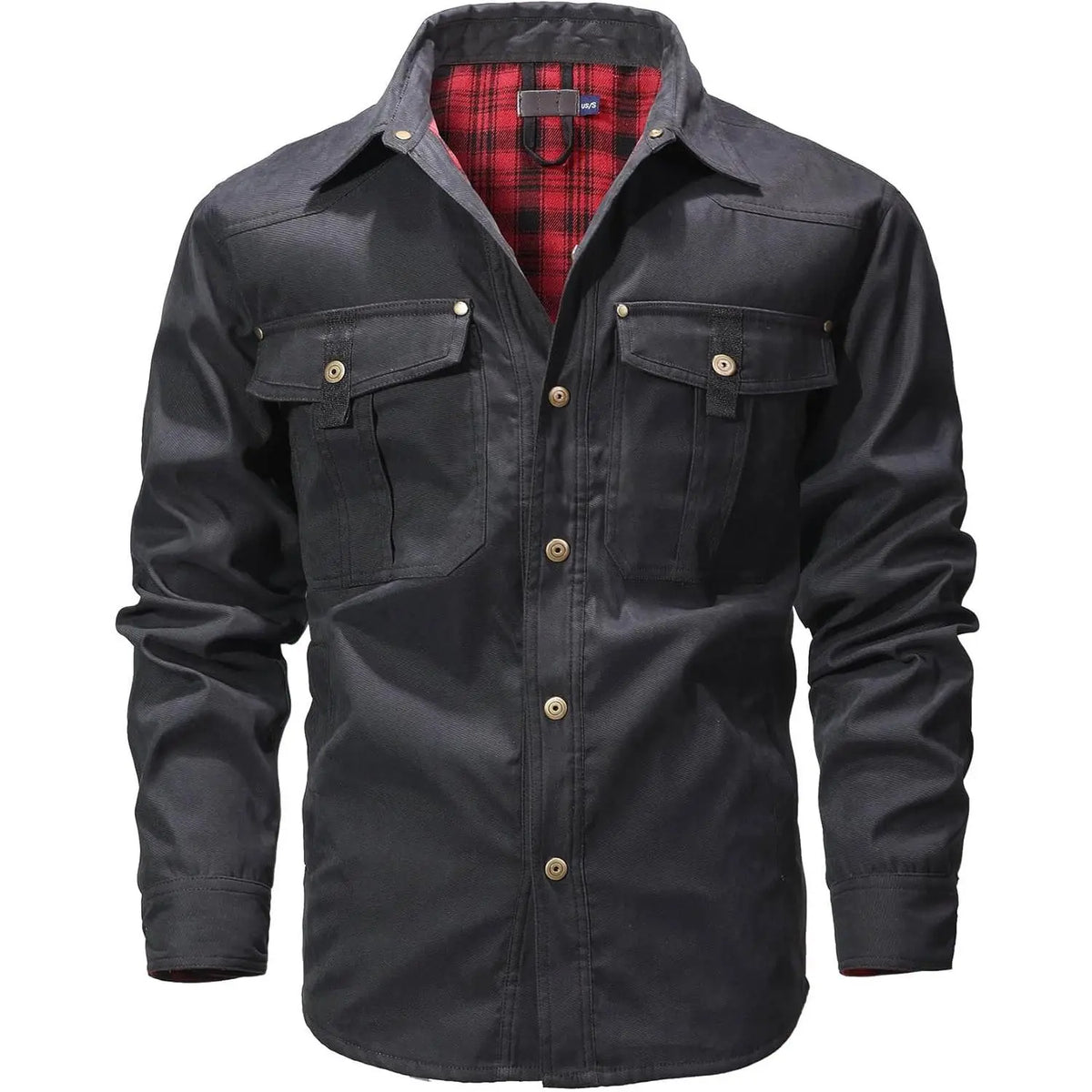 Zaitun Men's Flannel Lined Shacket Jacket for Outdoors and Casual Wear